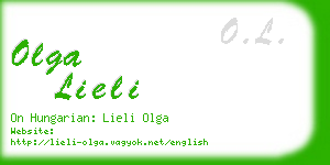 olga lieli business card